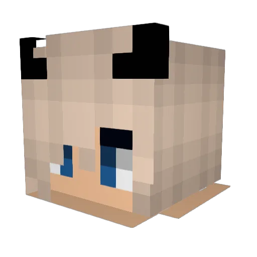 Veronika_42 Minecraft avatar head, 3D render