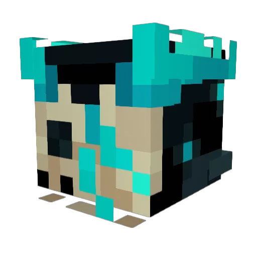 VerosWolf Minecraft avatar head, 3D render