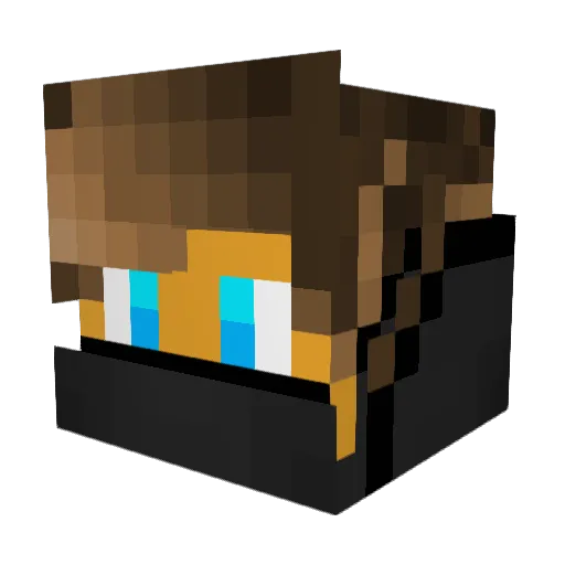 VerpeiltTV Minecraft avatar head, 3D render