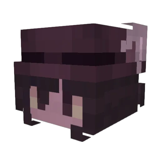 Verphy Minecraft avatar head, 3D render