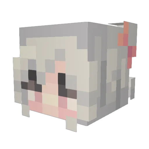 Verpixxxelt Minecraft avatar head, 3D render