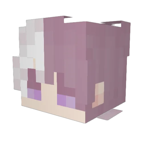 Verr_ Minecraft avatar head, 3D render