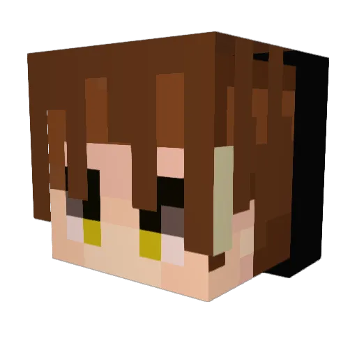 VerrasJek Minecraft avatar head, 3D render
