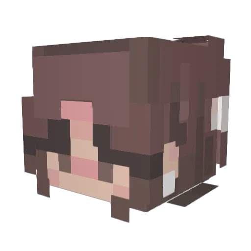 VerryBerry10 Minecraft avatar head, 3D render