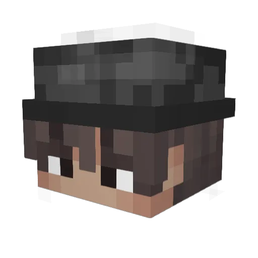 Vers9t1le Minecraft avatar head, 3D render