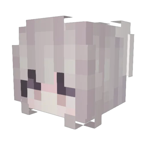 Vers_X Minecraft avatar head, 3D render