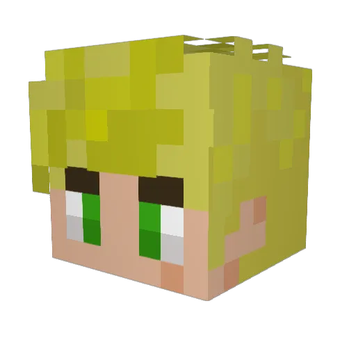VersaceGaMeRs Minecraft avatar head, 3D render