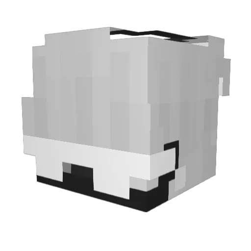 Versacle Minecraft avatar head, 3D render
