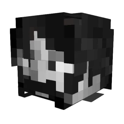 Verschmelzung Minecraft avatar head, 3D render
