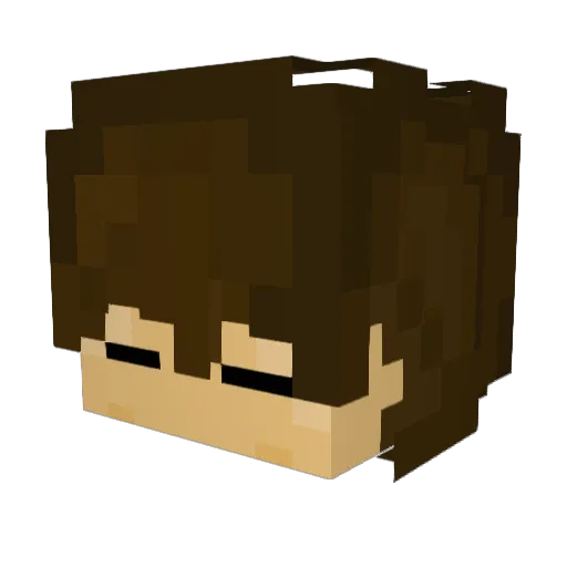 Verse12 Minecraft avatar head, 3D render