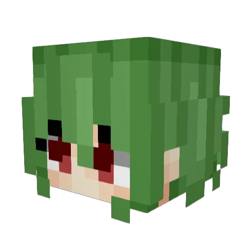 VerseQuence Minecraft avatar head, 3D render