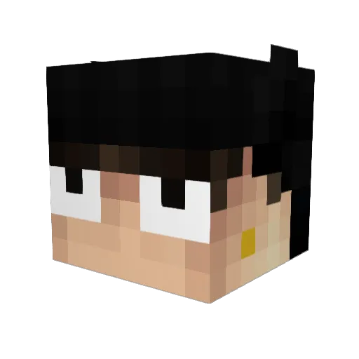 Verseey Minecraft avatar head, 3D render