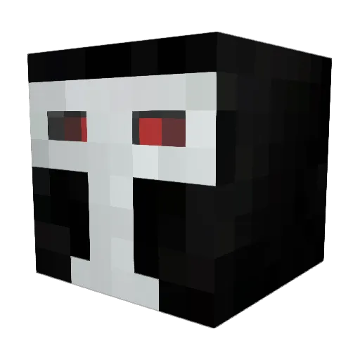 Versette Minecraft avatar head, 3D render