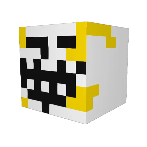 Vershina Minecraft avatar head, 3D render