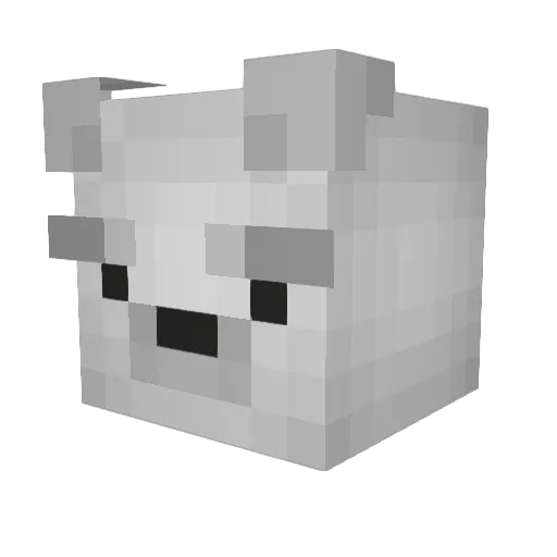 Versionkizerus Minecraft avatar head, 3D render