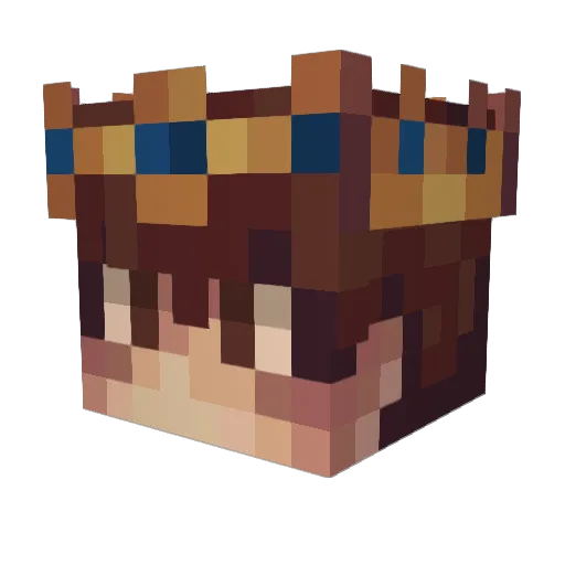 Verssales Minecraft avatar head, 3D render