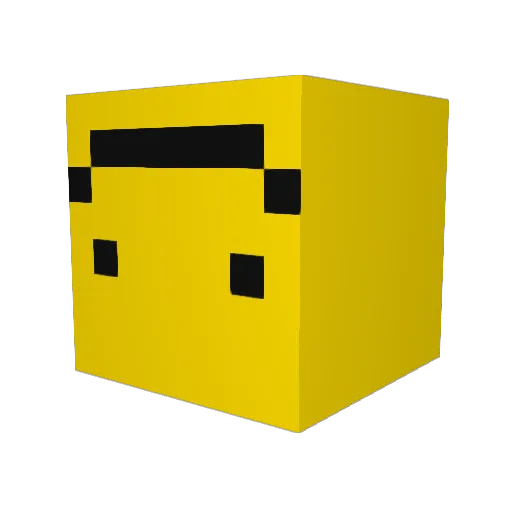 Versulion Minecraft avatar head, 3D render