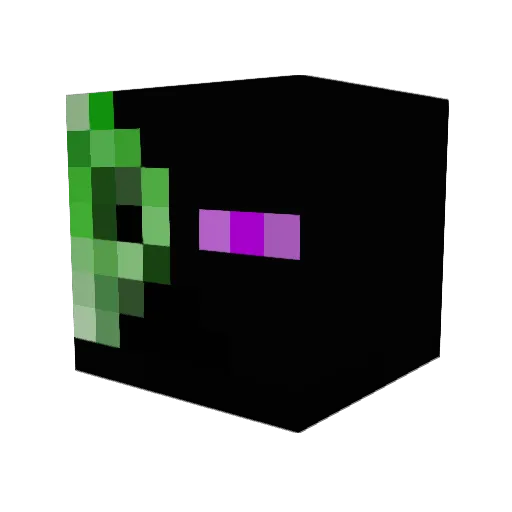 Vertabae Minecraft avatar head, 3D render