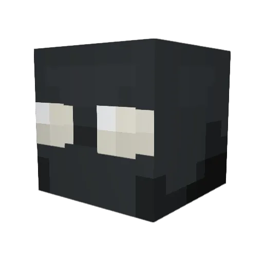 Verti1400 Minecraft avatar head, 3D render