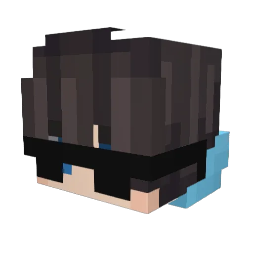 Vertious_ Minecraft avatar head, 3D render