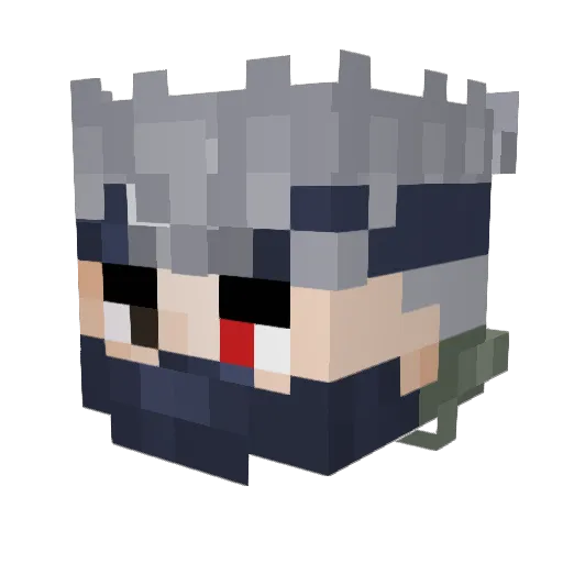 VertrauterGeist Minecraft avatar head, 3D render