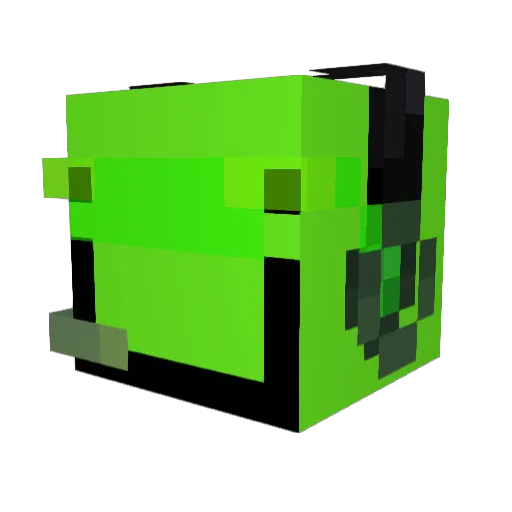 VertsMC Minecraft avatar head, 3D render