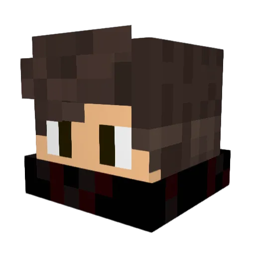 Vertxus8 Minecraft avatar head, 3D render