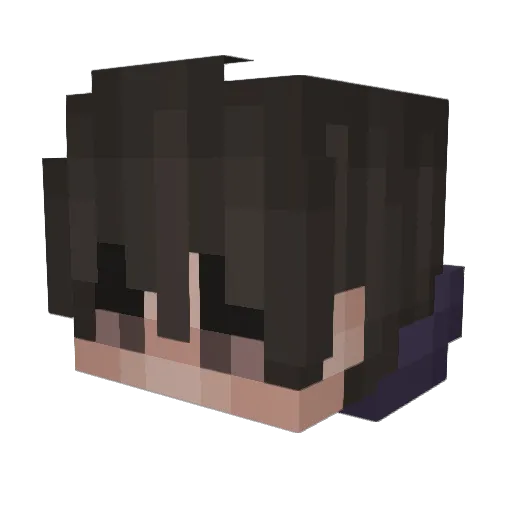 Verucy Minecraft avatar head, 3D render