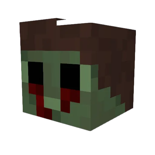 Verume_ Minecraft avatar head, 3D render