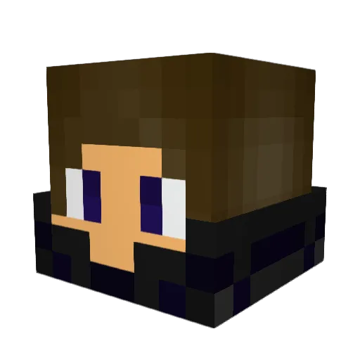 Verux999 Minecraft avatar head, 3D render