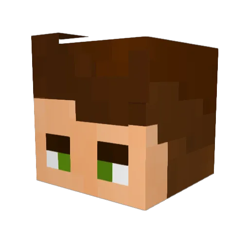 VerweliuS1 Minecraft avatar head, 3D render
