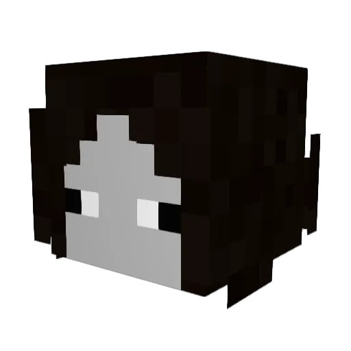 Verwitt Minecraft avatar head, 3D render