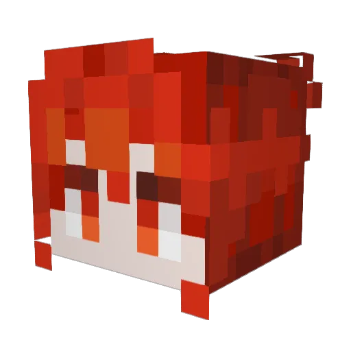 VeryBossAB Minecraft avatar head, 3D render