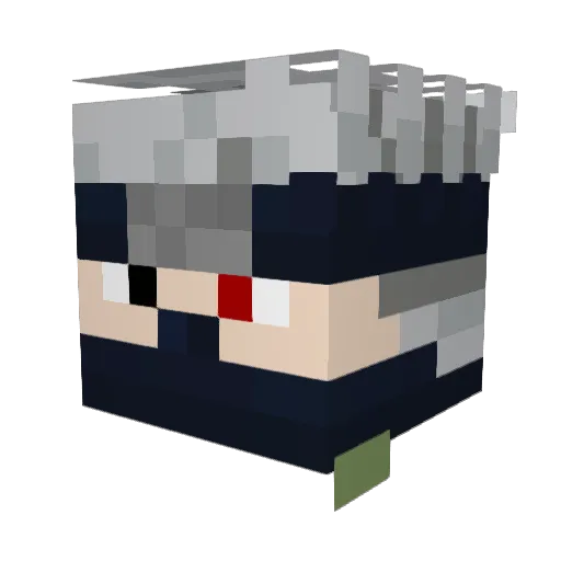 VeryDerpy Minecraft avatar head, 3D render