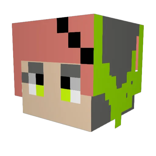 VeryHardys1 Minecraft avatar head, 3D render