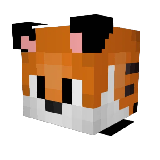 VeryLittleEffort Minecraft avatar head, 3D render