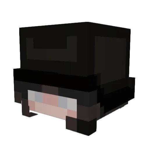 VeryPancake Minecraft avatar head, 3D render