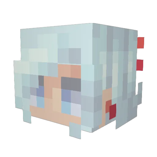 VeryPanic Minecraft avatar head, 3D render