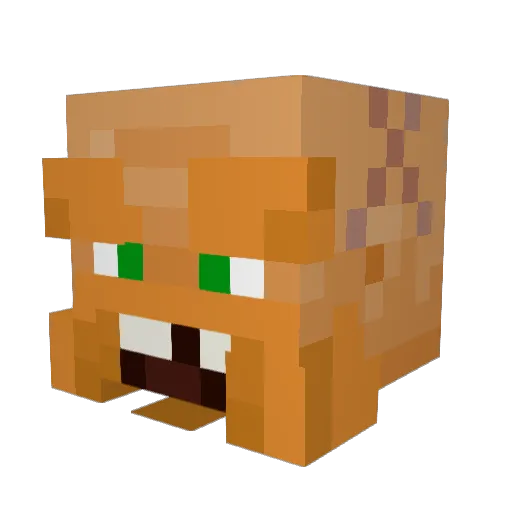VerySmoothHedge Minecraft avatar head, 3D render