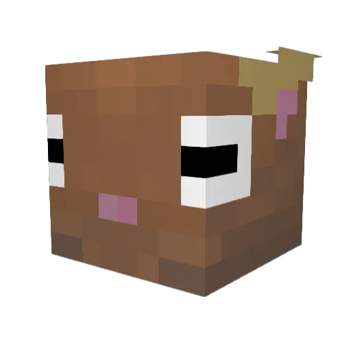 VeryThoughtless Minecraft avatar head, 3D render