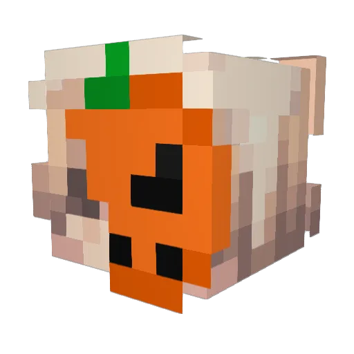 Veryks Minecraft avatar head, 3D render