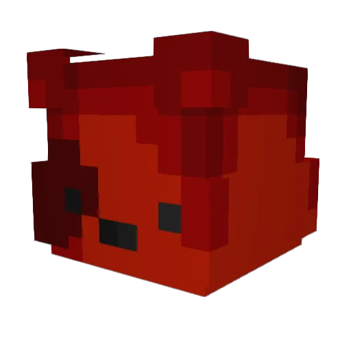 Verzicae Minecraft avatar head, 3D render