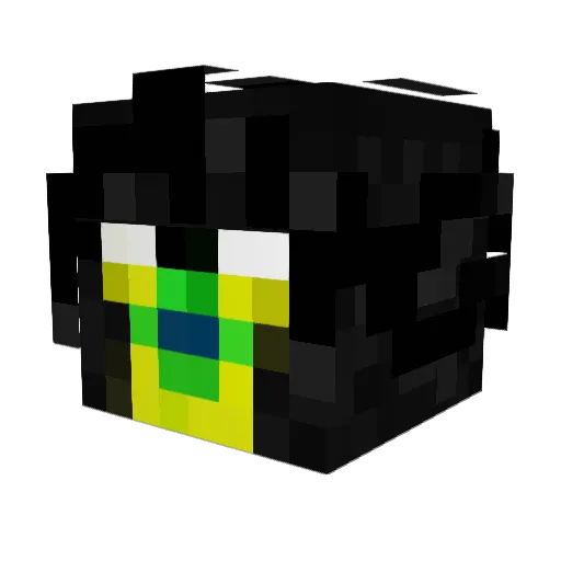 VerzideV6 Minecraft avatar head, 3D render