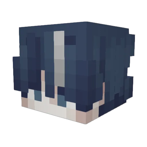 Verzoi Minecraft avatar head, 3D render
