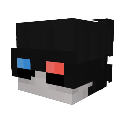 Verzour Minecraft avatar head, 3D render