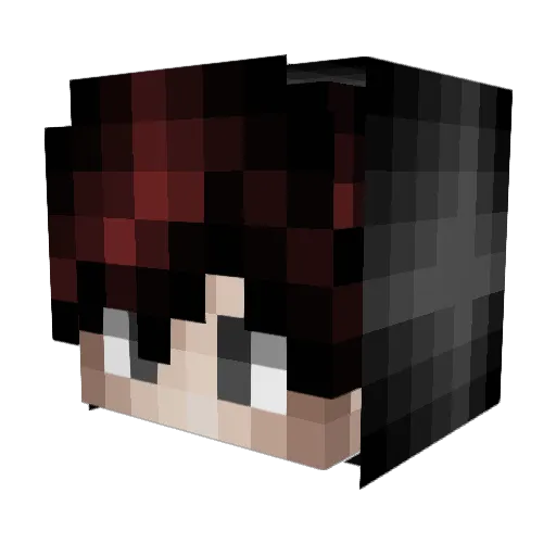 Verzudes Minecraft avatar head, 3D render