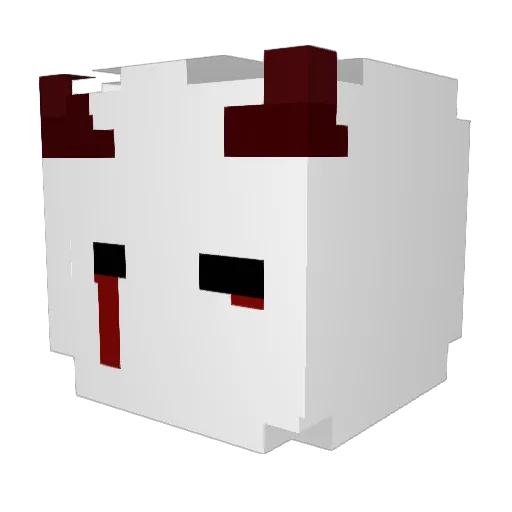 Verzydeh Minecraft avatar head, 3D render