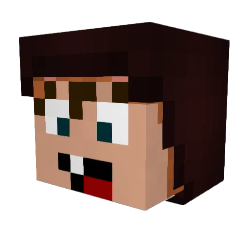 Vesa965 Minecraft avatar head, 3D render