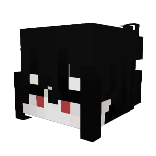 Vesai Minecraft avatar head, 3D render