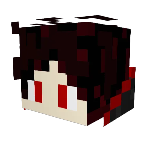 Vesain Minecraft avatar head, 3D render